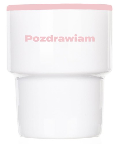Kubek bez ucha Pozdrawiam